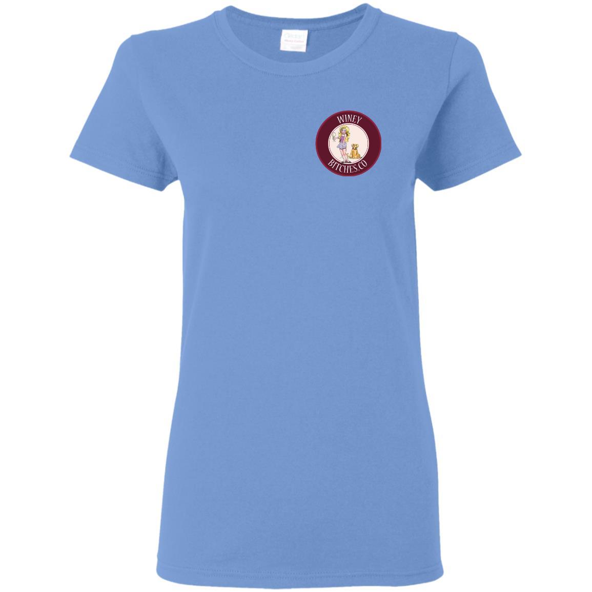 T-Shirts Carolina Blue / S WineyBitches.co Hilariously Funny "Count Me In" Ladies T-Shirt for Wine & Dog Lovers WineyBitchesCo
