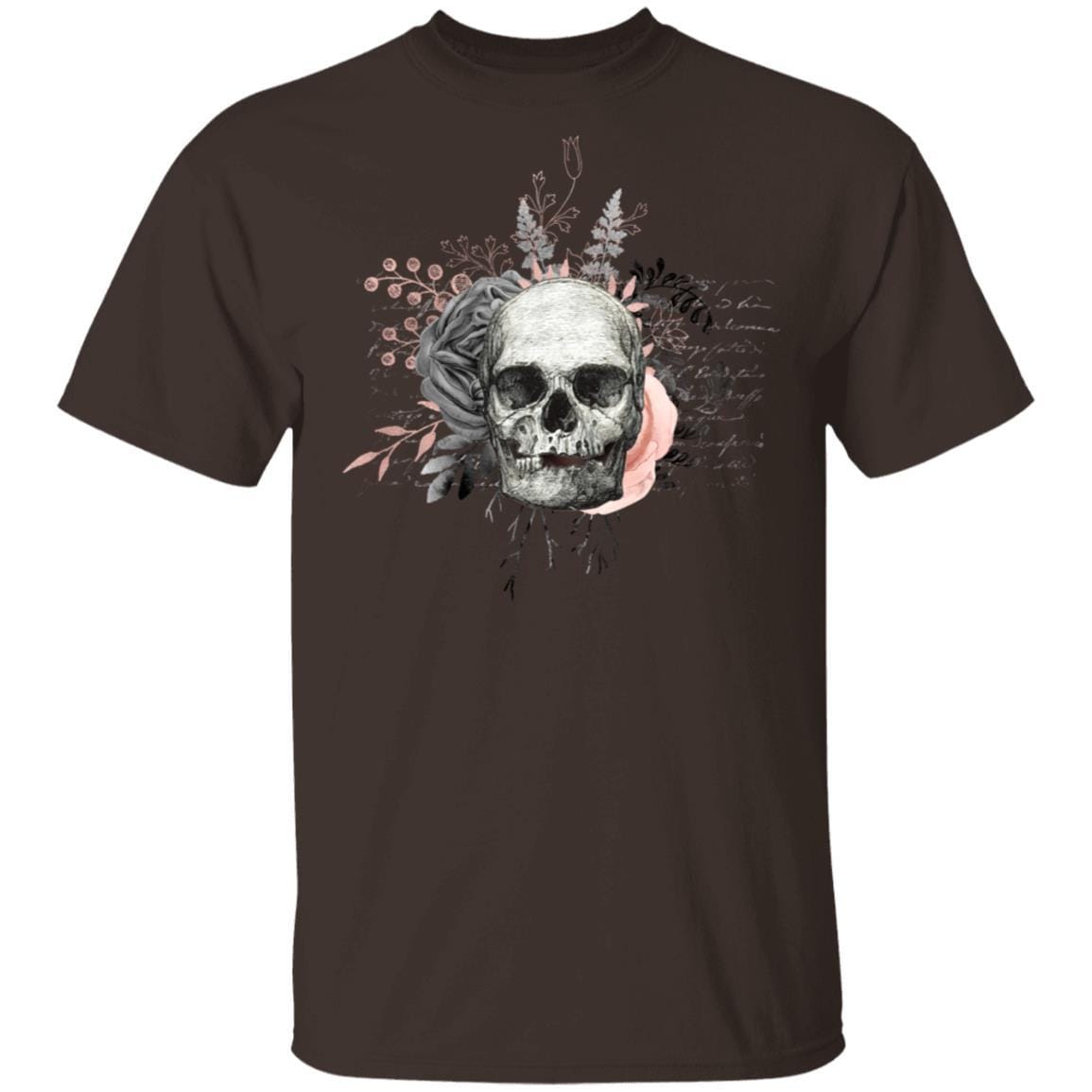 T-Shirts Dark Chocolate / S Winey Bitches Co Skull Design #4 5.3 oz. T-Shirt WineyBitchesCo