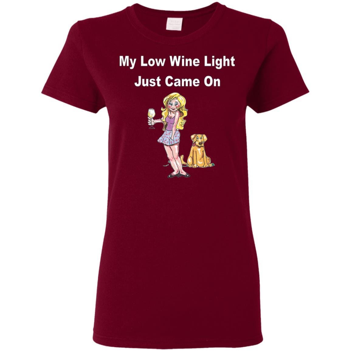T-Shirts Garnet / S WineyBitches.co 'Low Wine Light" Ladies' 5.3 oz. T-Shirt WineyBitchesCo