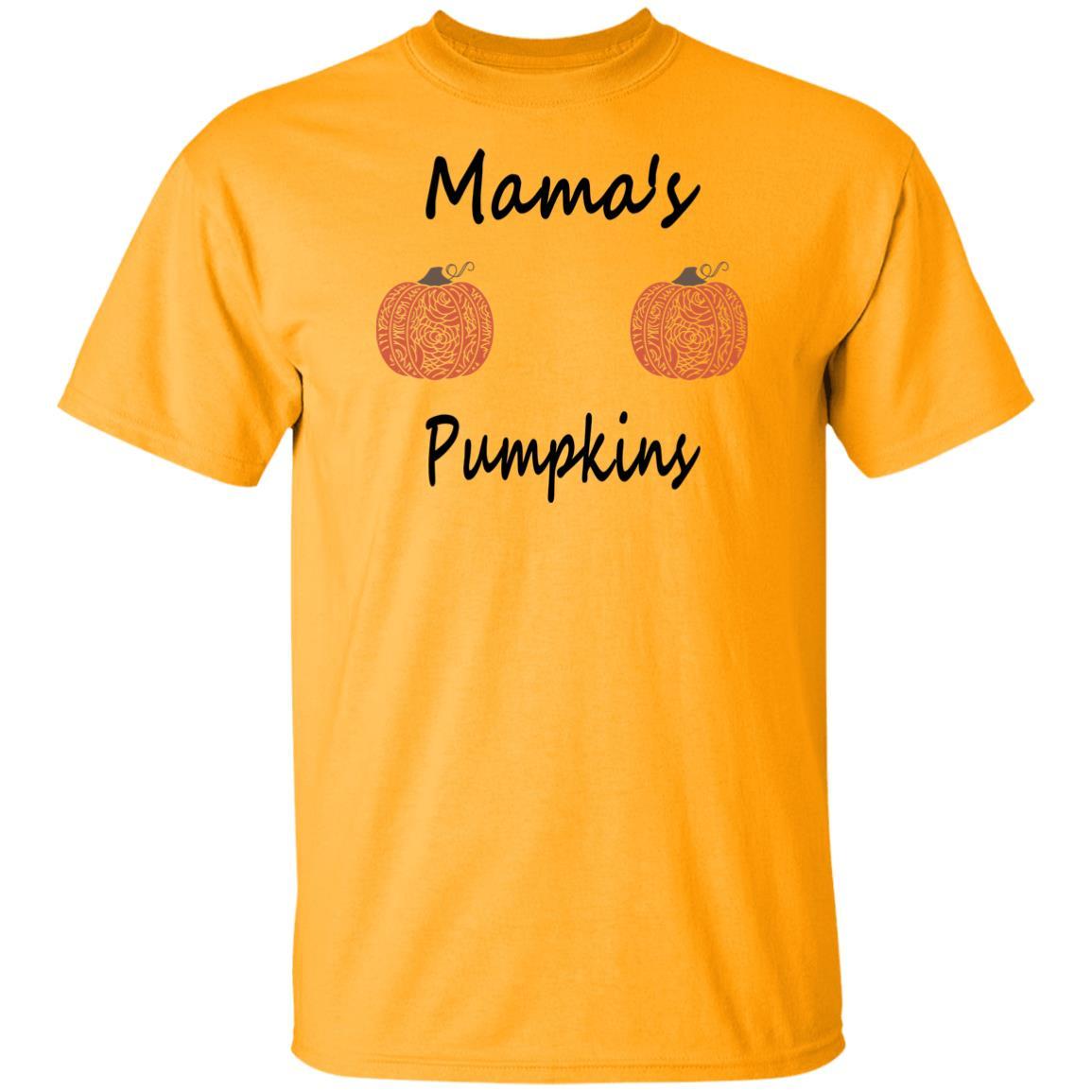 T-Shirts Gold / S WineyBitches.Co "Mama's Pumpkins" Halloween Ultra Cotton T-Shirt WineyBitchesCo