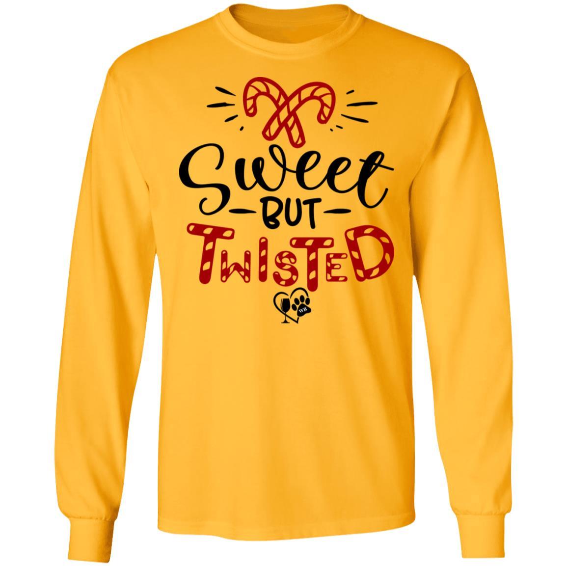 T-Shirts Gold / S WineyBitches.Co "Sweet But Twisted" LS Ultra Cotton T-Shirt WineyBitchesCo