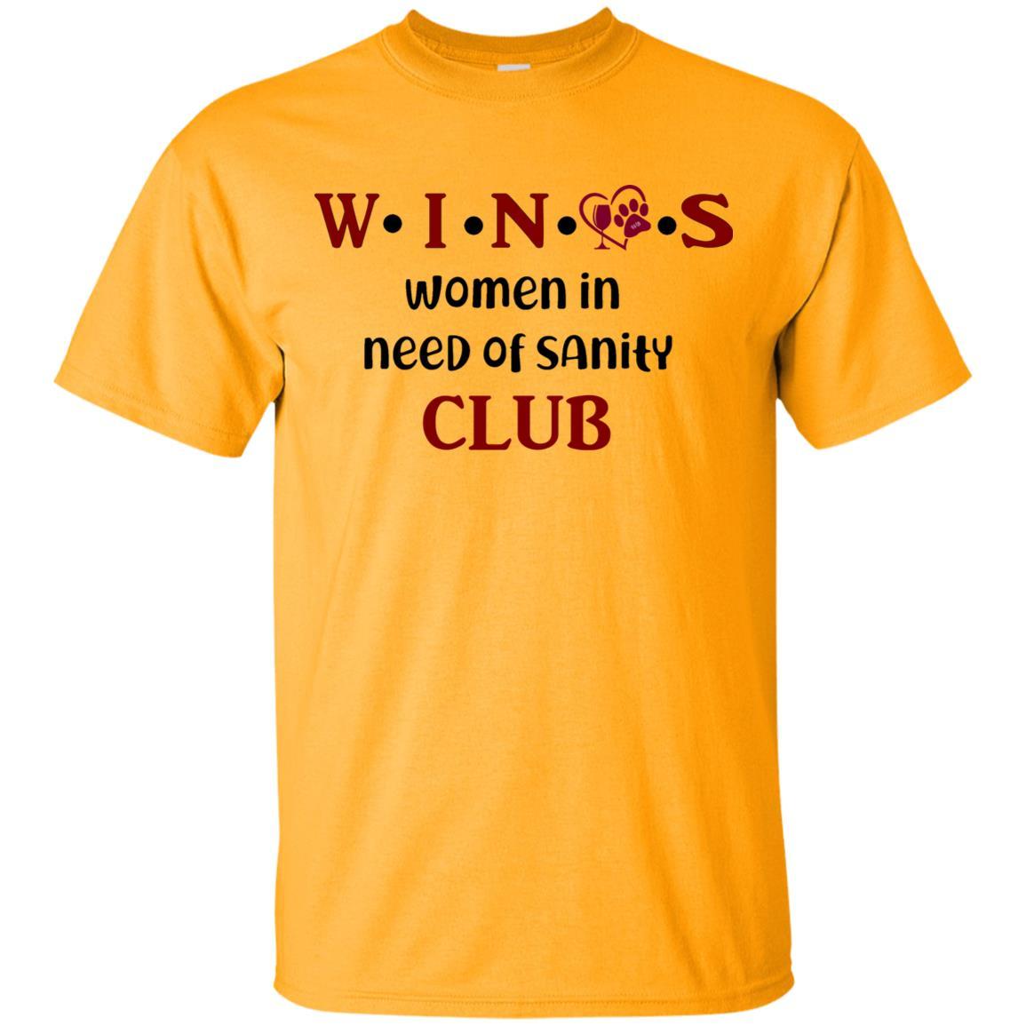 T-Shirts Gold / S WineyBitches.Co WINOS Club Ultra Cotton T-Shirt (Burg Lettering) WineyBitchesCo