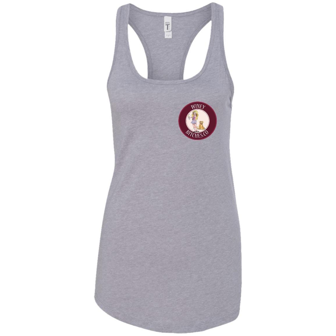T-Shirts Heather Grey / X-Small WineyBitches.co Hilariously Funny Tank Top for Wine & Dog Lovers WineyBitchesCo