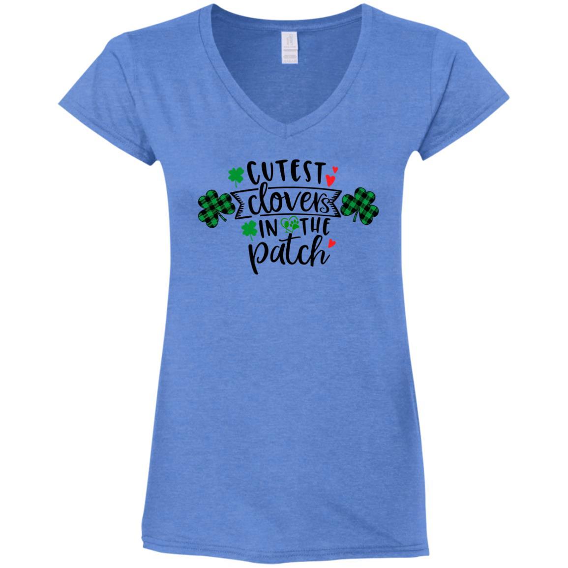T-Shirts Heather Royal / S Winey Bitches Co Ladies' Fitted Softstyle 4.5 oz V-Neck T-Shirt WineyBitchesCo