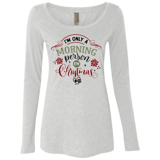 T-Shirts Heather White / S WineyBitches.Co Ladies' Triblend LS Scoop WineyBitchesCo