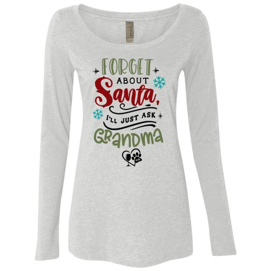 T-Shirts Heather White / S WineyBitches.Co Ladies' Triblend LS Scoop WineyBitchesCo