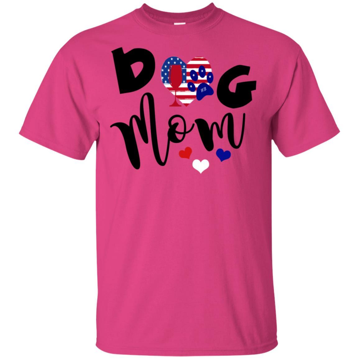 T-Shirts Heliconia / S WineyBitches.Co American Dog Mom Ultra Cotton T-Shirt WineyBitchesCo