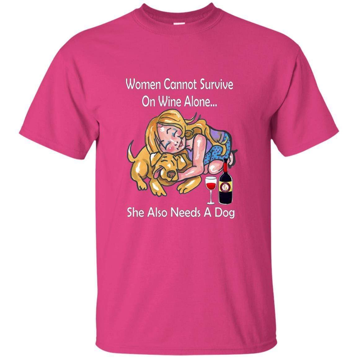 T-Shirts Heliconia / S WineyBitches.co True or False? "Women Cannot Survive On Wine Alone.. Ultra Cotton T WineyBitchesCo