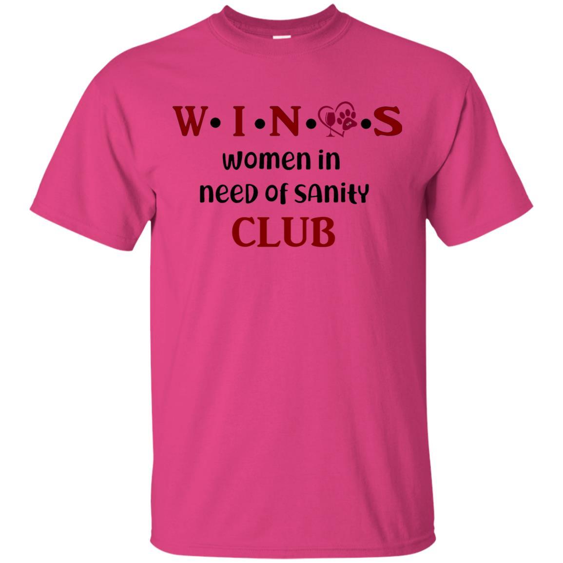 T-Shirts Heliconia / S WineyBitches.Co WINOS Club Ultra Cotton T-Shirt (Burg Lettering) WineyBitchesCo