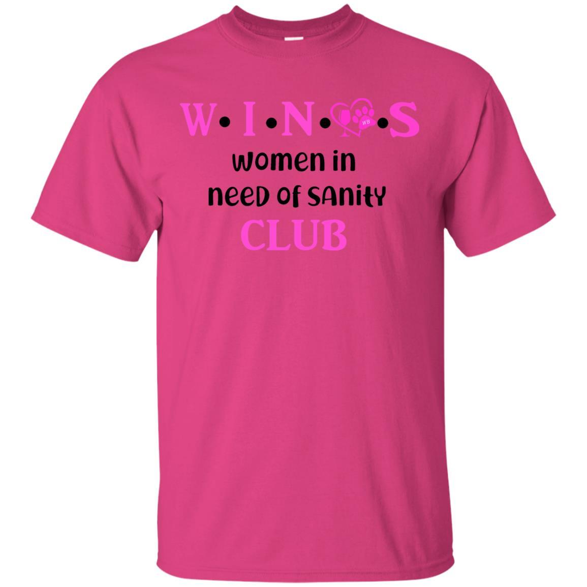 T-Shirts Heliconia / S WineyBitches.Co WINOS Club Ultra Cotton T-Shirt (Pink Lettering) WineyBitchesCo