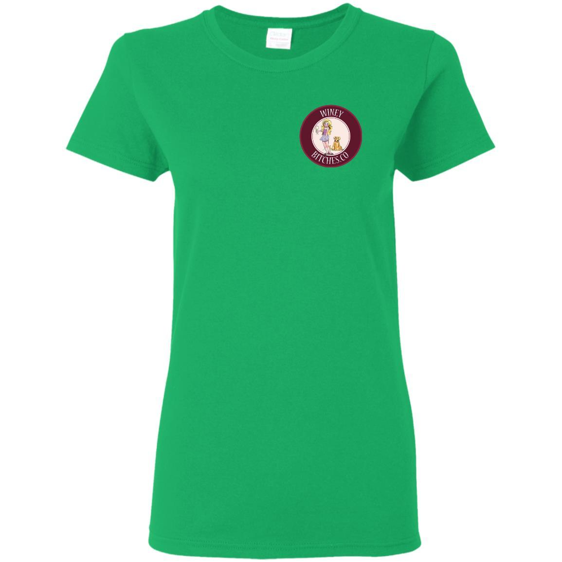 T-Shirts Irish Green / S WineyBitches.co Hilariously Funny "Count Me In" Ladies T-Shirt for Wine & Dog Lovers WineyBitchesCo