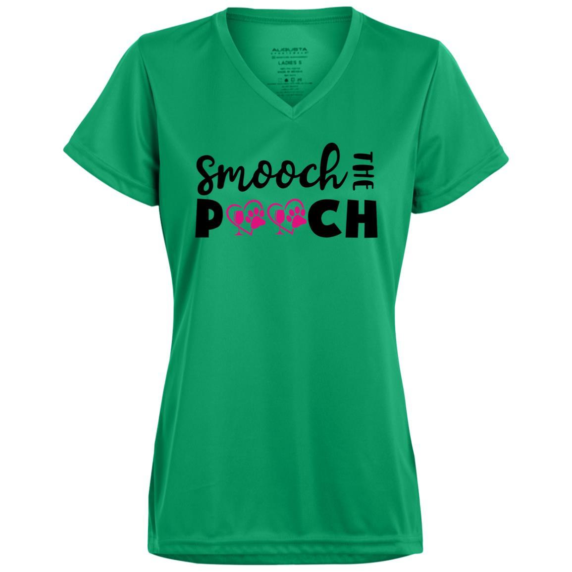 T-Shirts Kelly / X-Small Winey Bitches Co "Smooch The Pooch" Ladies' Wicking T-Shirt WineyBitchesCo