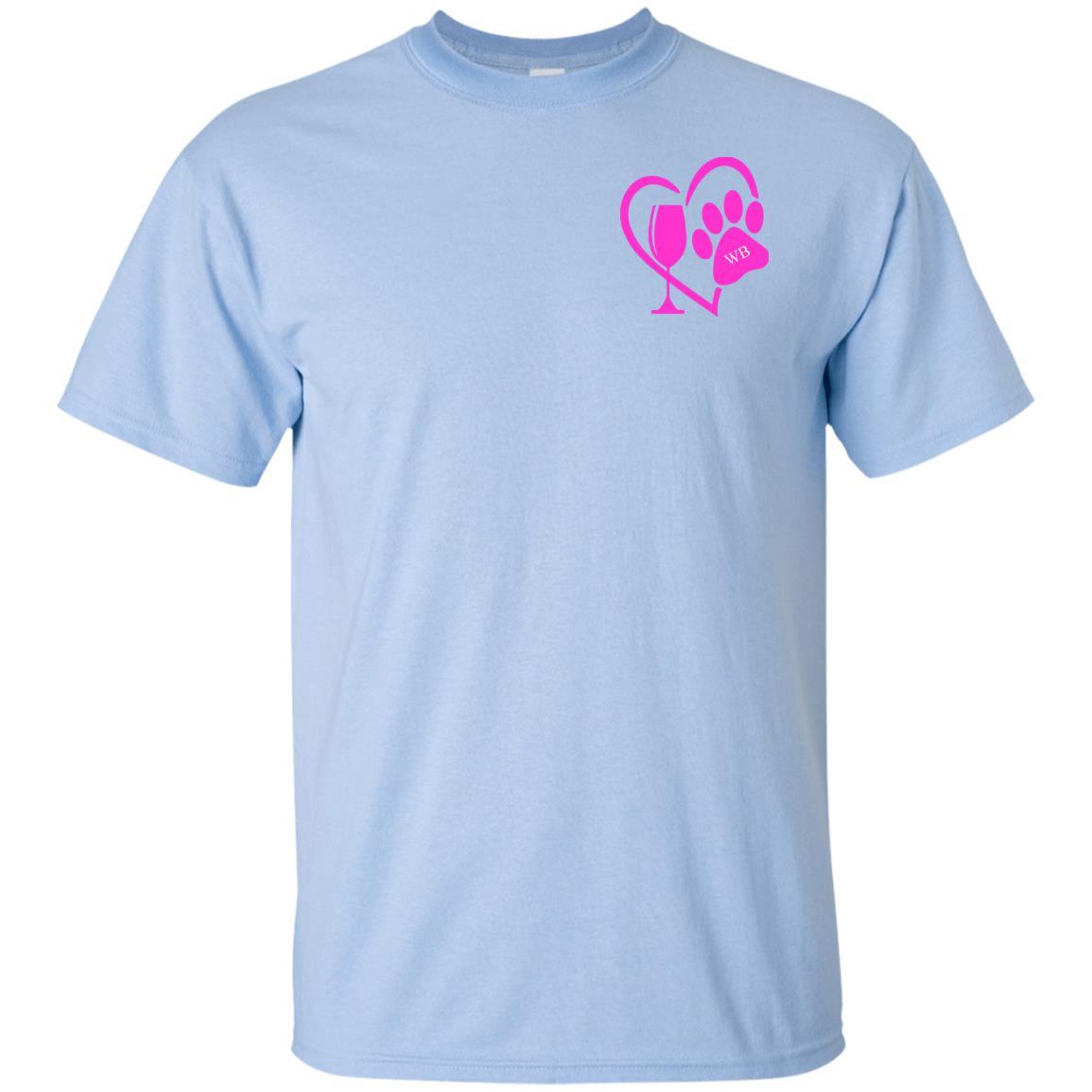 T-Shirts Light Blue / S WineyBitches.co "K9 Confetti" Ultra Cotton T-Shirt Duel Print WineyBitchesCo