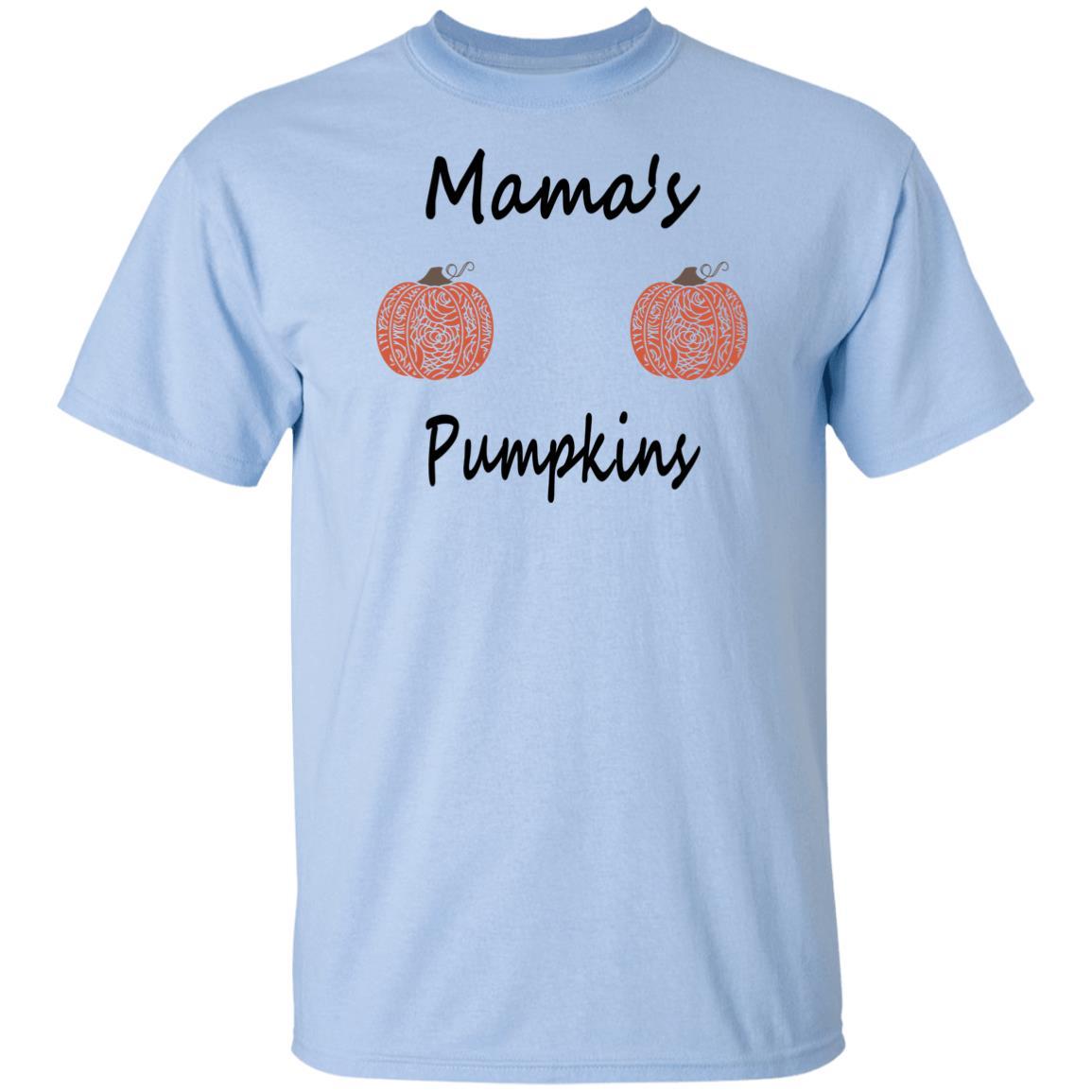 T-Shirts Light Blue / S WineyBitches.Co "Mama's Pumpkins" Halloween Ultra Cotton T-Shirt WineyBitchesCo