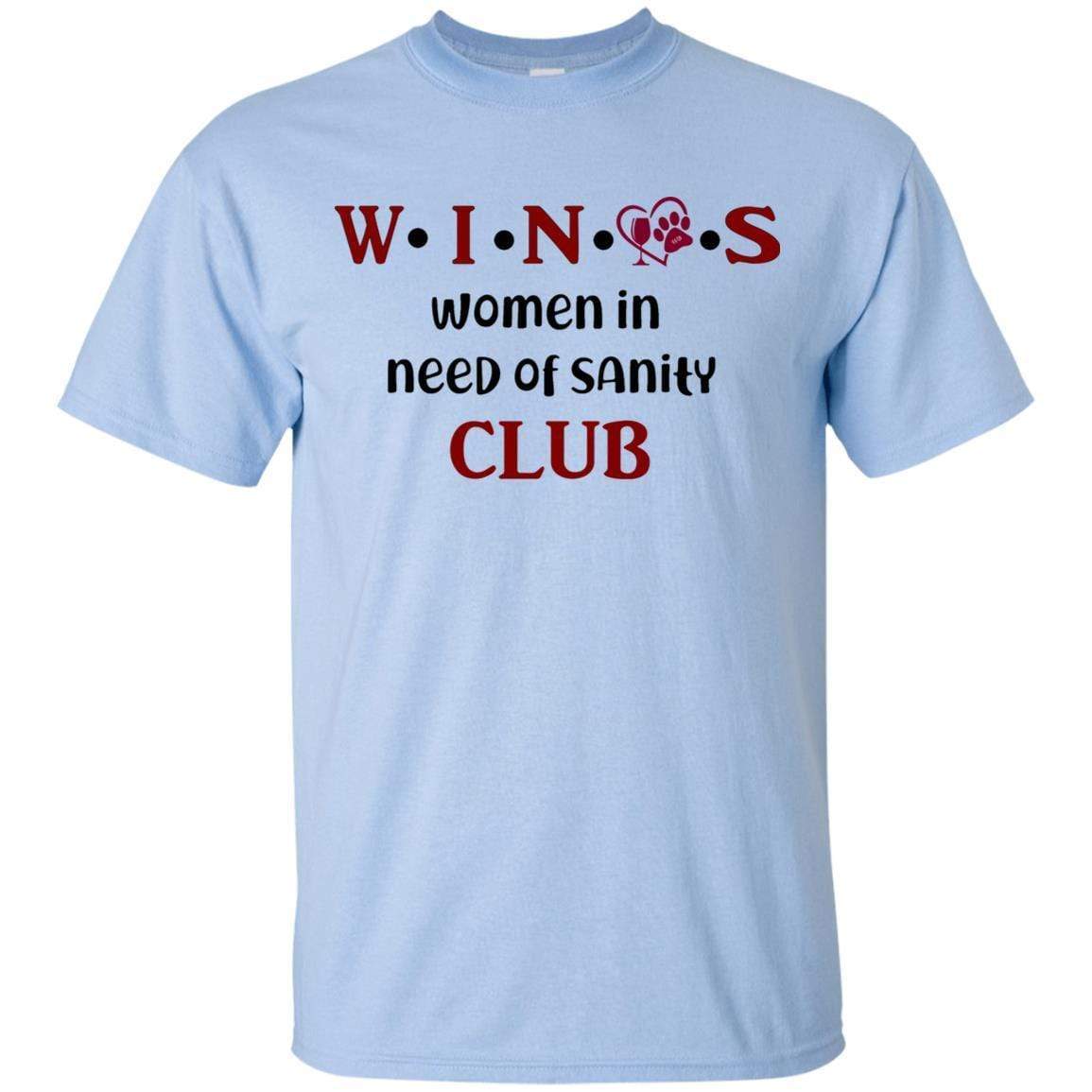 T-Shirts Light Blue / S WineyBitches.Co WINOS Club Ultra Cotton T-Shirt (Burg Lettering) WineyBitchesCo