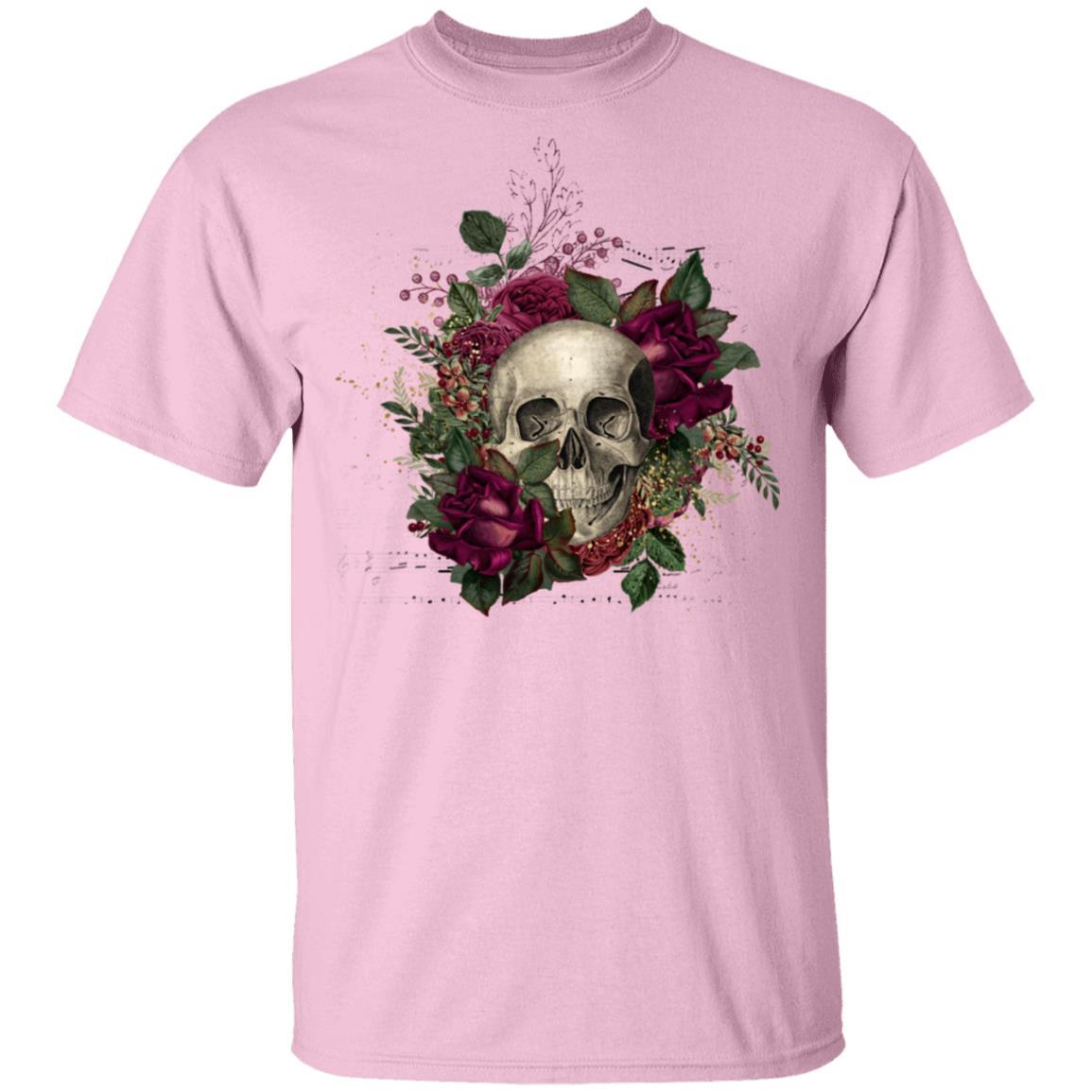 T-Shirts Light Pink / S Winey Bitches Co Skull Design #2 5.3 oz. T-Shirt WineyBitchesCo