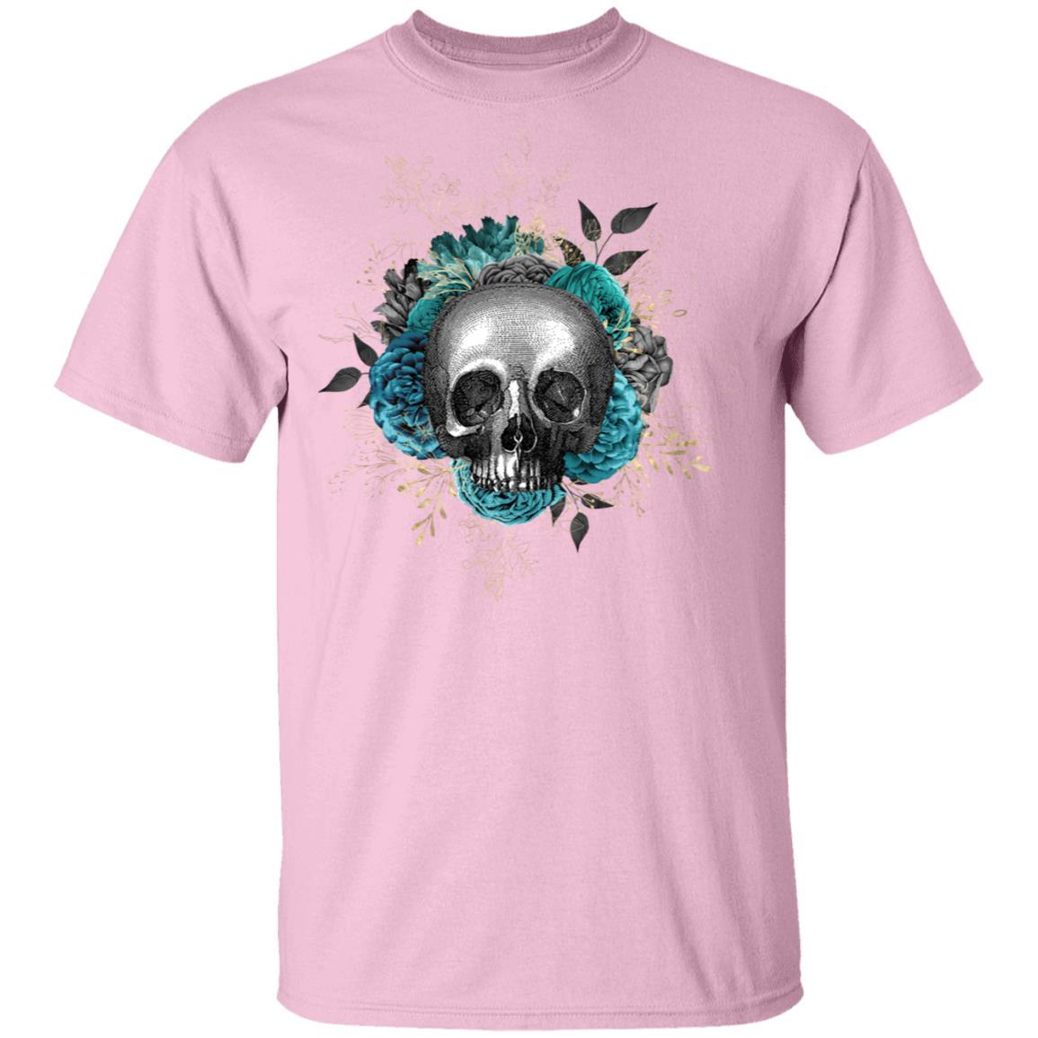 T-Shirts Light Pink / S Winey Bitches Co Skull Design #3 5.3 oz. T-Shirt WineyBitchesCo