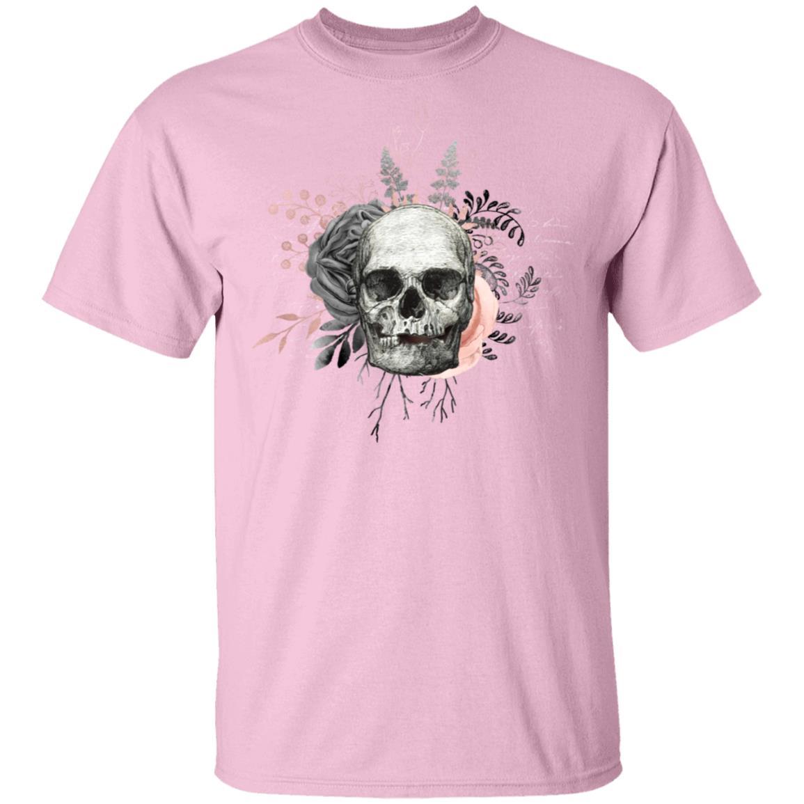 T-Shirts Light Pink / S Winey Bitches Co Skull Design #4 5.3 oz. T-Shirt WineyBitchesCo