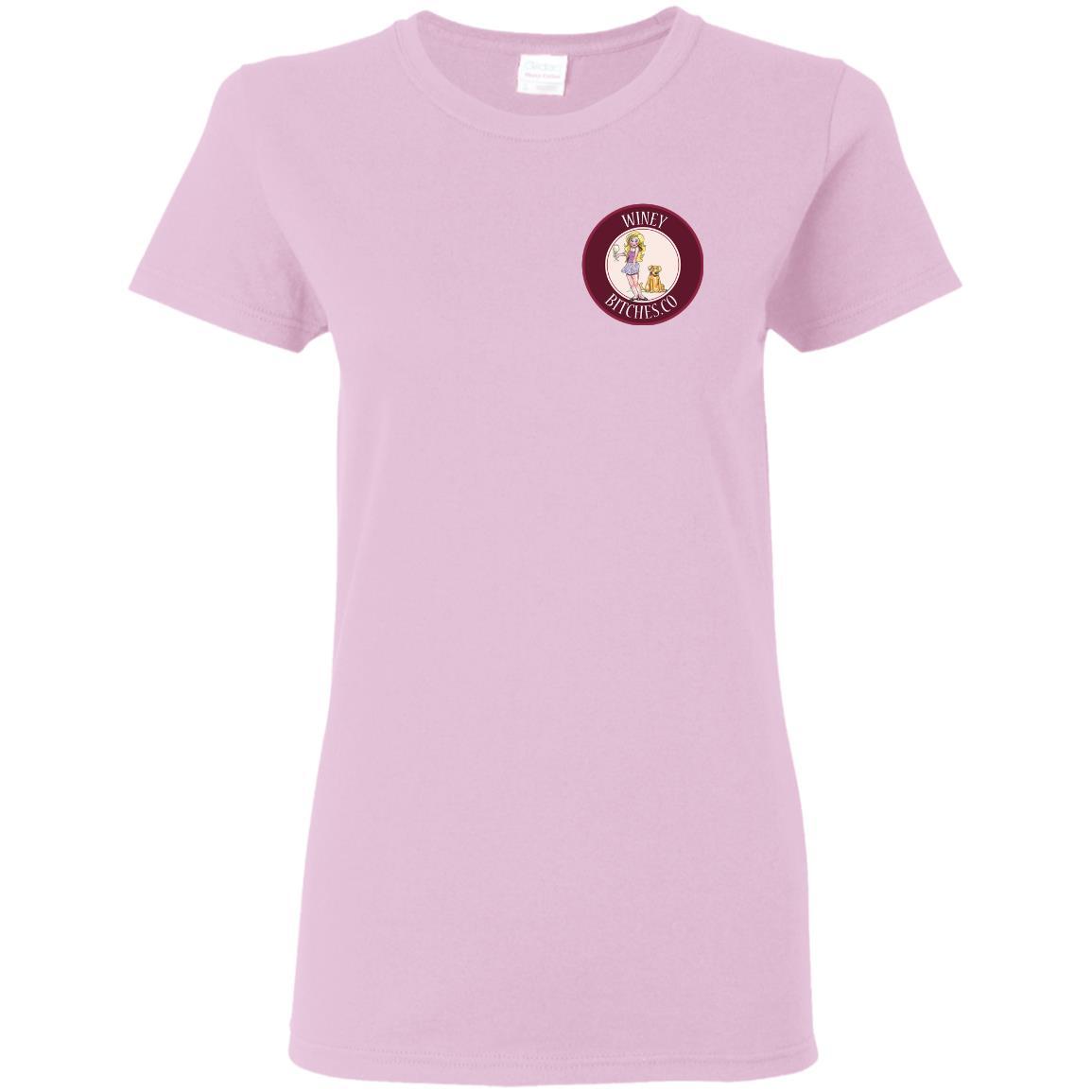 T-Shirts Light Pink / S WineyBitches.co Hilariously Funny "Count Me In" Ladies T-Shirt for Wine & Dog Lovers WineyBitchesCo