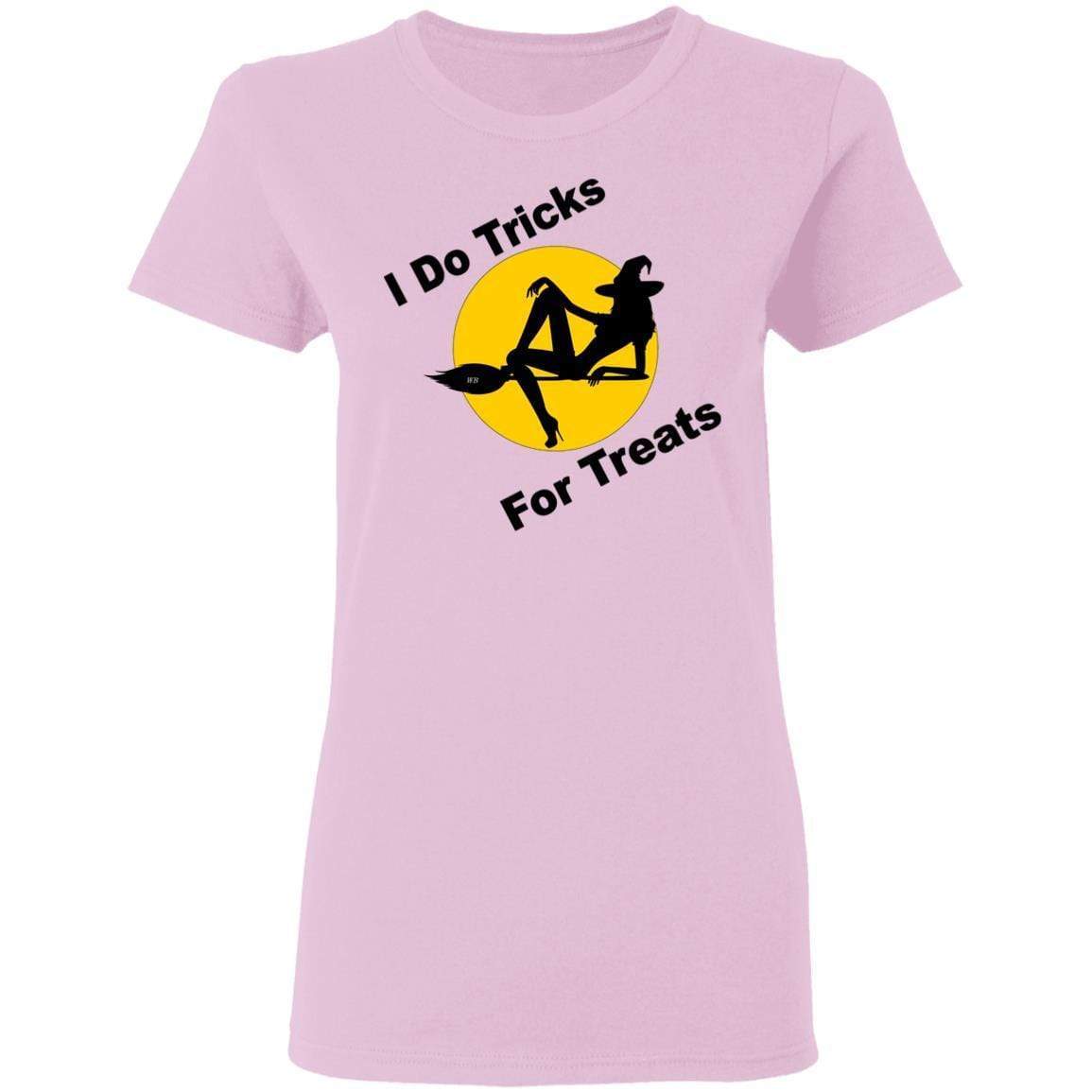 T-Shirts Light Pink / S WineyBitches.Co "I Do Tricks For Treats" Halloween Ladies' 5.3 oz. T-Shirt WineyBitchesCo