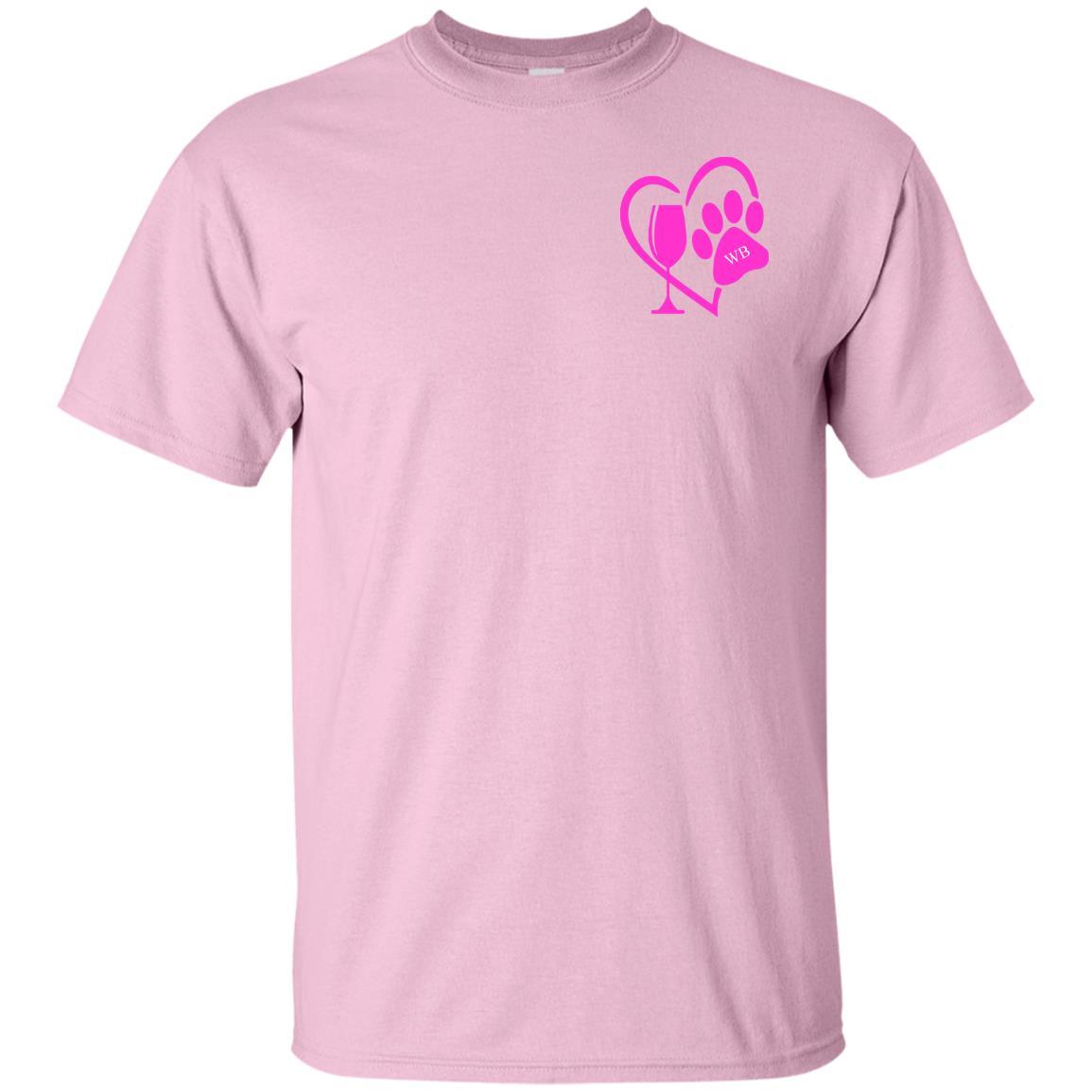 T-Shirts Light Pink / S WineyBitches.co "K9 Confetti" Ultra Cotton T-Shirt Duel Print WineyBitchesCo