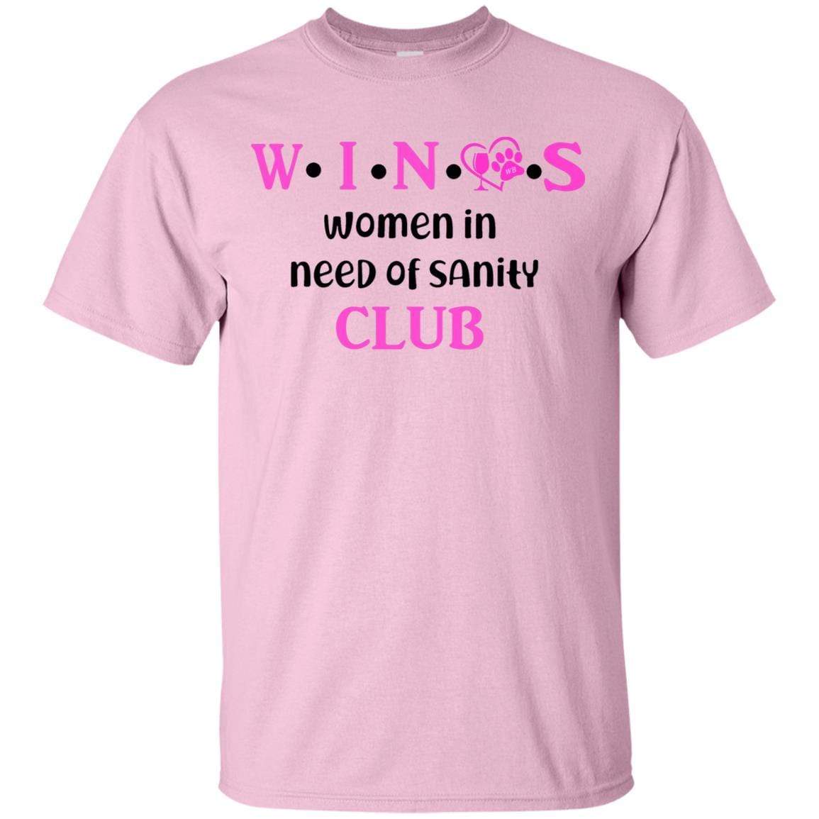 T-Shirts Light Pink / S WineyBitches.Co WINOS Club Ultra Cotton T-Shirt (Pink Lettering) WineyBitchesCo