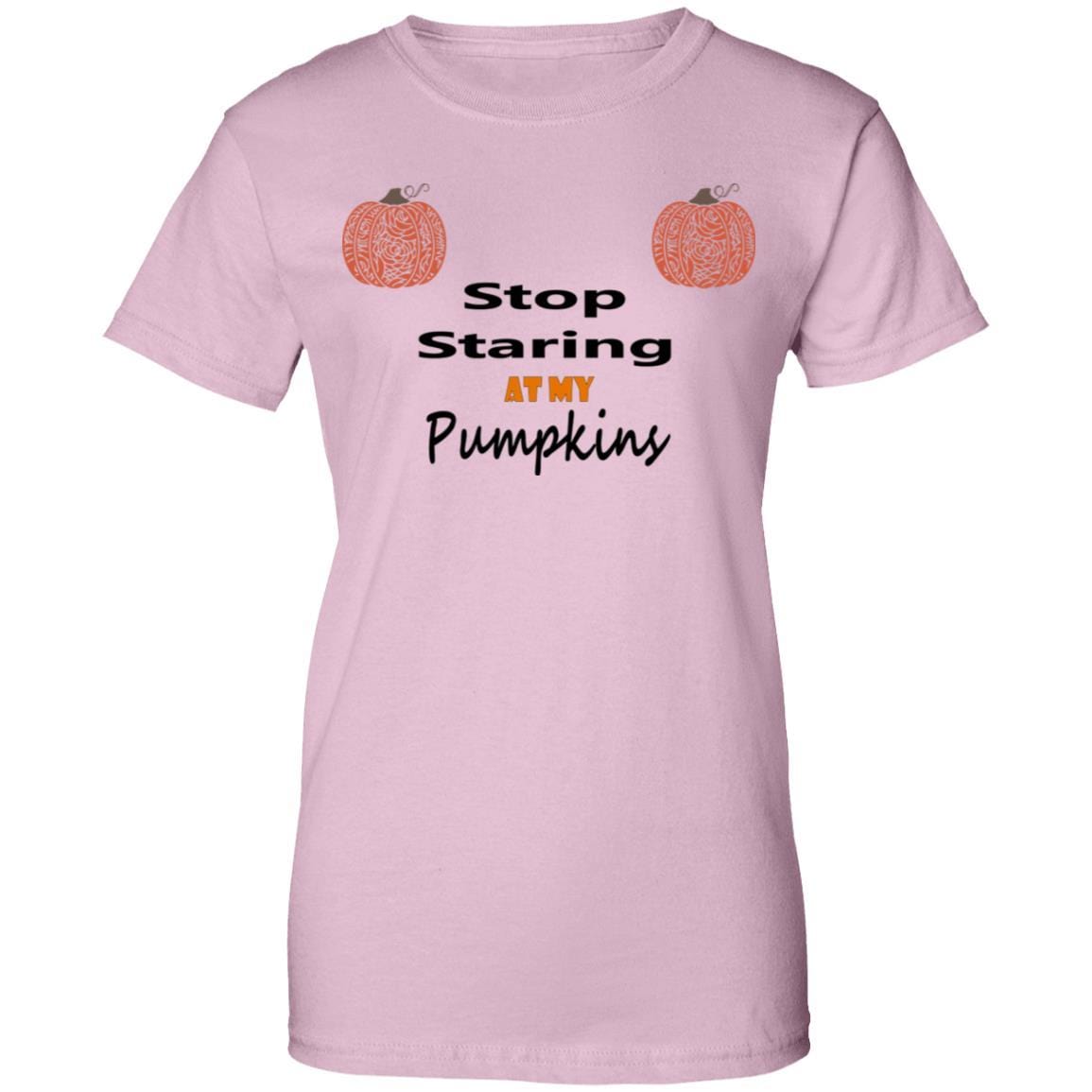 T-Shirts Light Pink / X-Small WineyBitches.Co "Stop Staring At My Pumpkins" Ladies' 100% Cotton T-Shirt WineyBitchesCo
