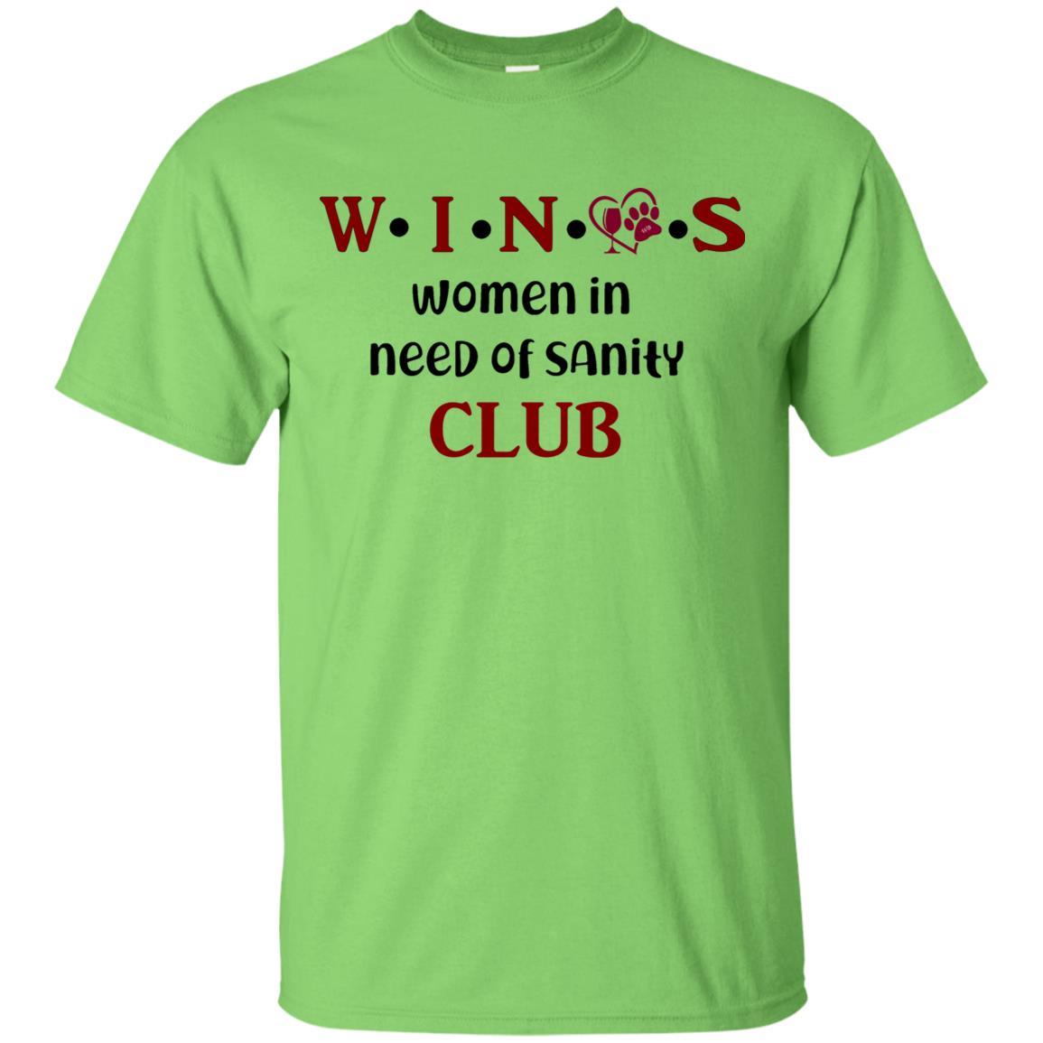 T-Shirts Lime / S WineyBitches.Co WINOS Club Ultra Cotton T-Shirt (Burg Lettering) WineyBitchesCo