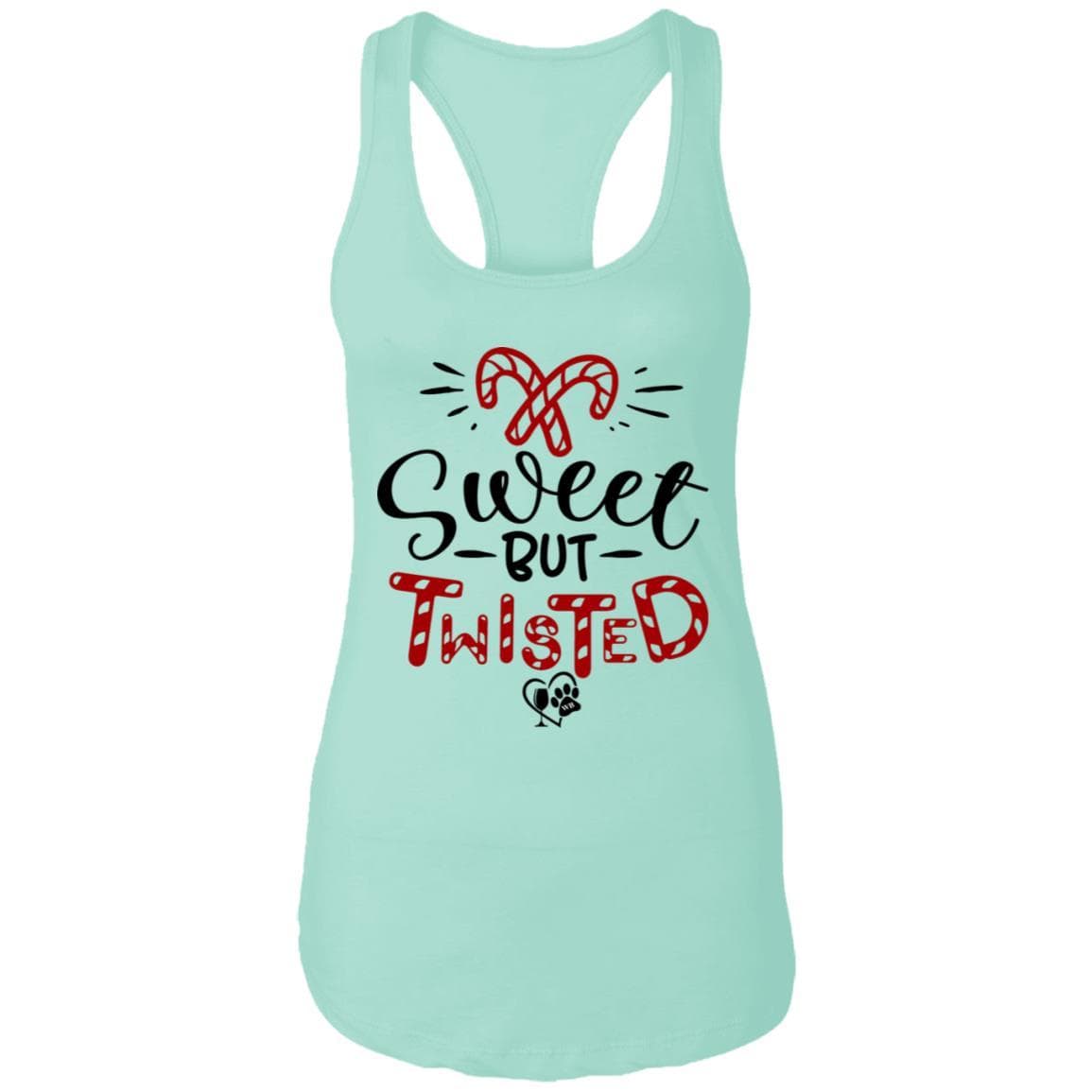 T-Shirts Mint / X-Small WineyBitches.Co "Sweet But Twisted" Ladies Ideal Racerback Tank WineyBitchesCo