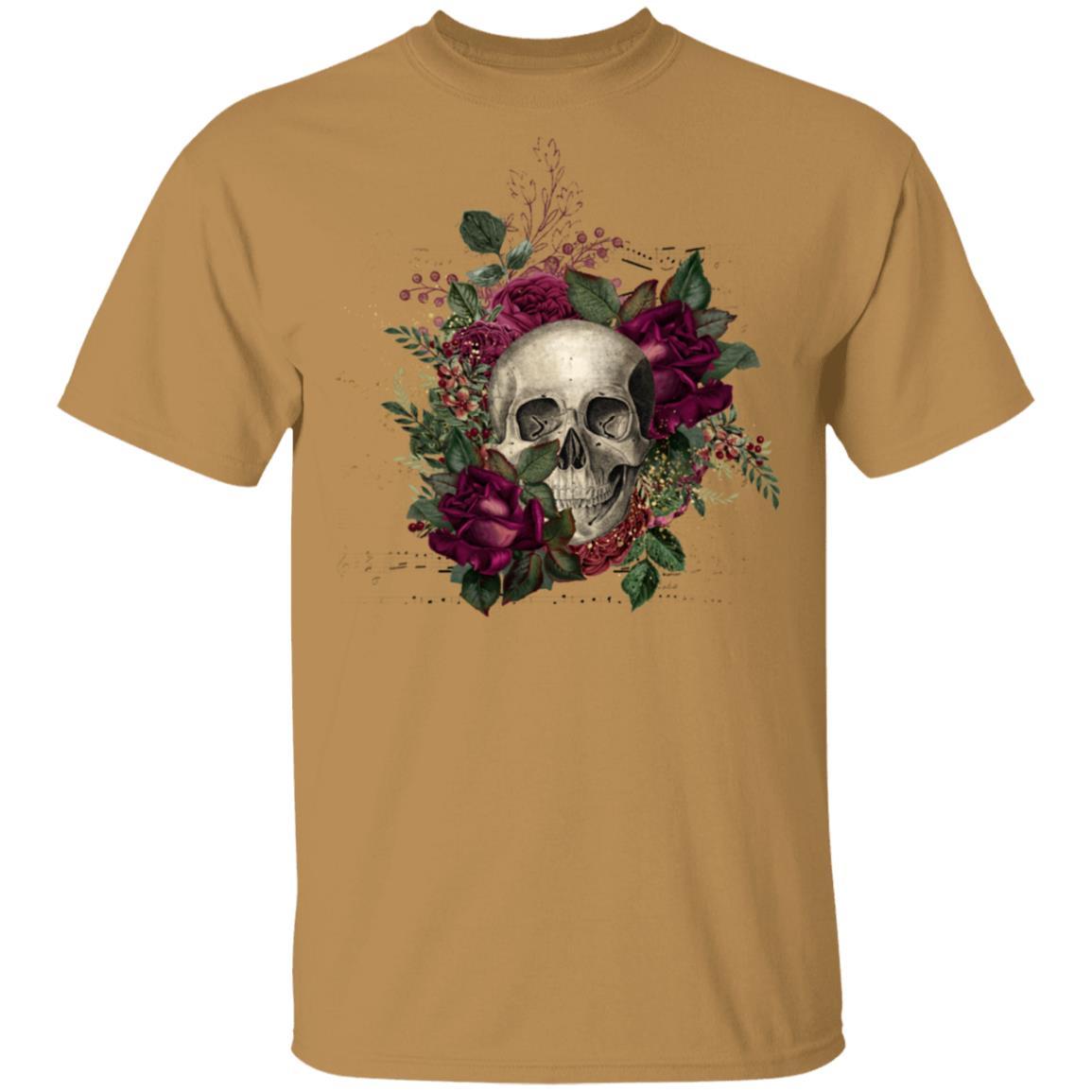 T-Shirts Old Gold / S Winey Bitches Co Skull Design #2 5.3 oz. T-Shirt WineyBitchesCo