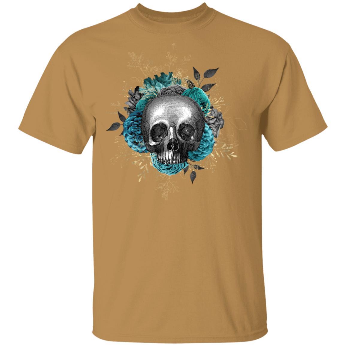 T-Shirts Old Gold / S Winey Bitches Co Skull Design #3 5.3 oz. T-Shirt WineyBitchesCo