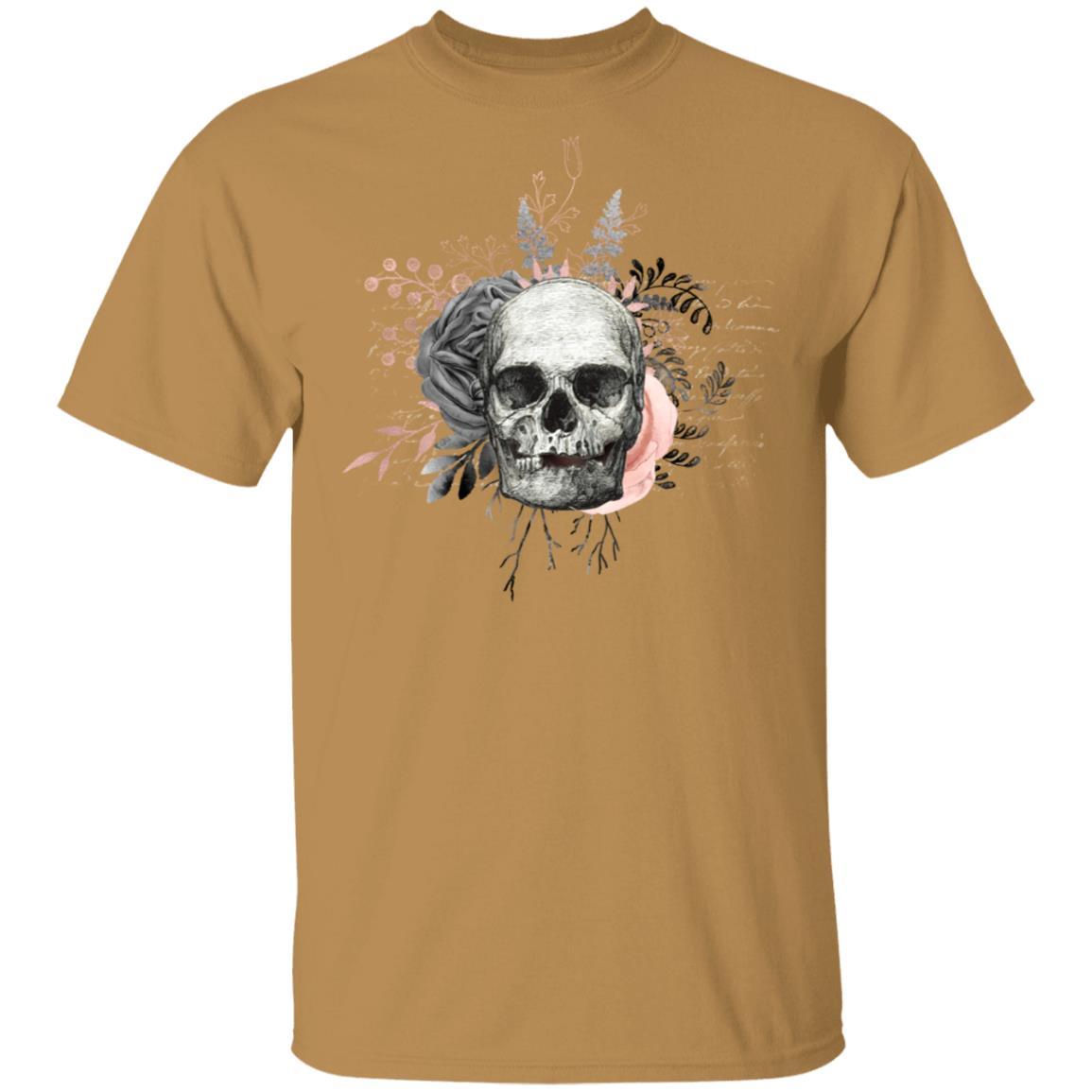 T-Shirts Old Gold / S Winey Bitches Co Skull Design #4 5.3 oz. T-Shirt WineyBitchesCo