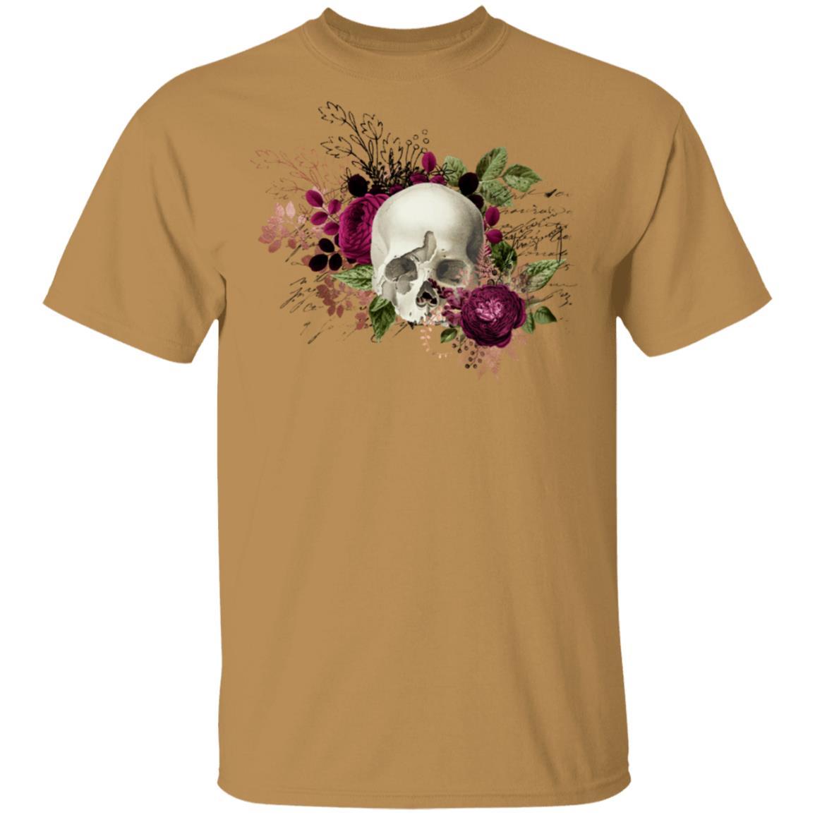 T-Shirts Old Gold / S Winey Bitches Co Skull Design #6 5.3 oz. T-Shirt WineyBitchesCo
