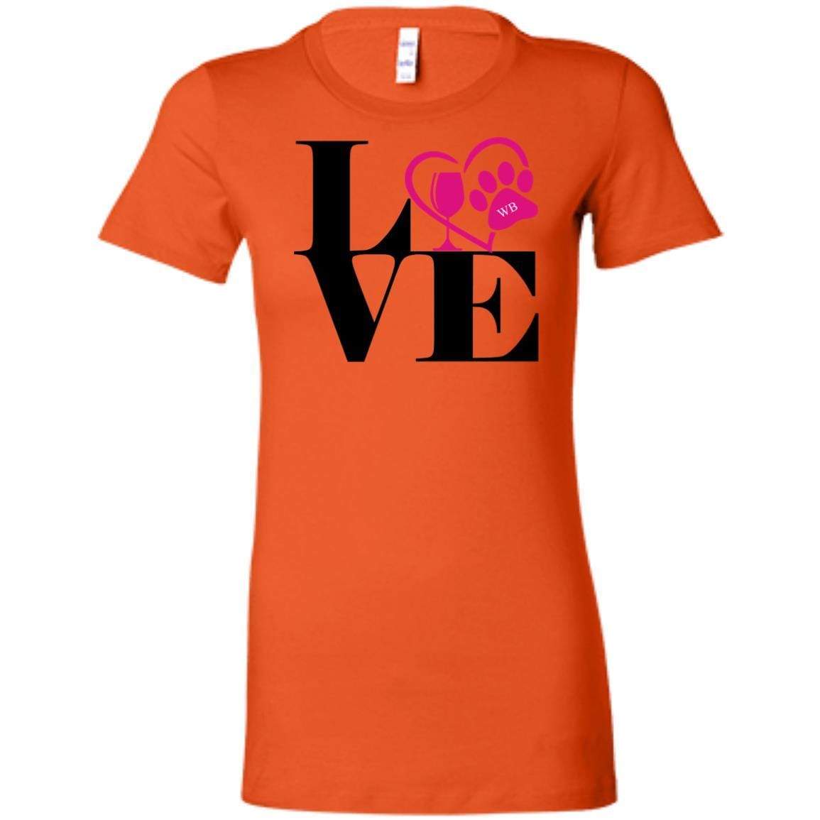 T-Shirts Orange / S WineyBitches.Co "Love Paw 2" Ladies' Favorite T-Shirt WineyBitchesCo