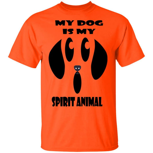 T-Shirts Orange / S WineyBitches.Co "My Dog Is My Spirit Animal" Halloween Ultra Cotton T-Shirt WineyBitchesCo