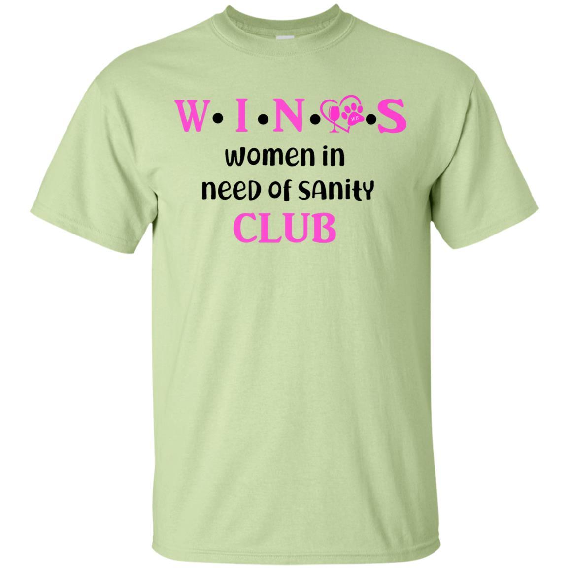 T-Shirts Pistachio / S WineyBitches.Co WINOS Club Ultra Cotton T-Shirt (Pink Lettering) WineyBitchesCo