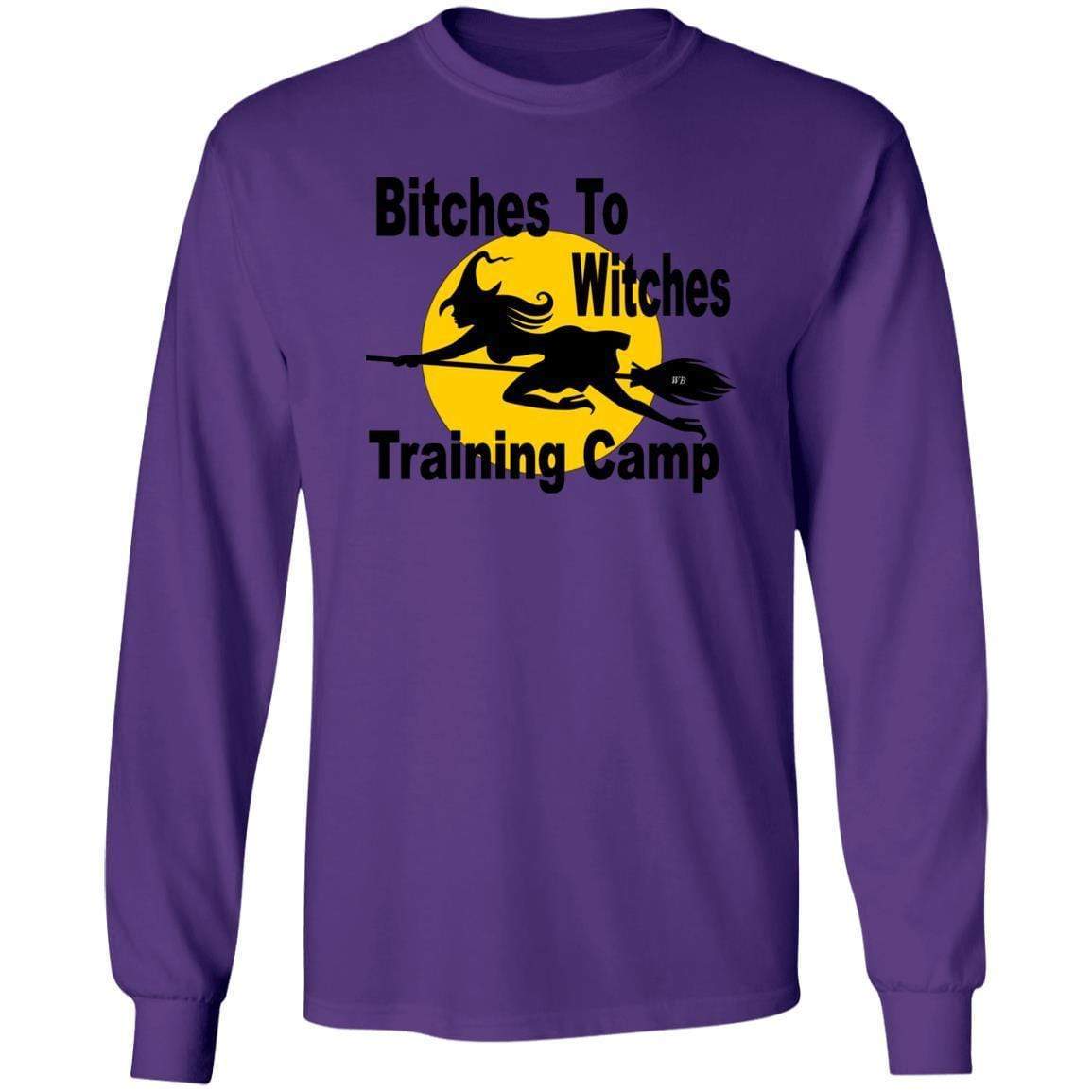 T-Shirts Purple / S WineyBitches.Co "Bitches To Witches Training Camp" LS Ultra Cotton T-Shirt WineyBitchesCo