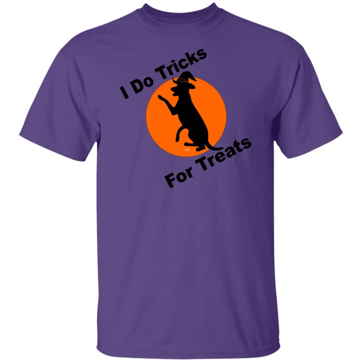 T-Shirts Purple / S WineyBitches.Co "I Do Tricks For Treats" Dog- Ultra Cotton T-Shirt WineyBitchesCo
