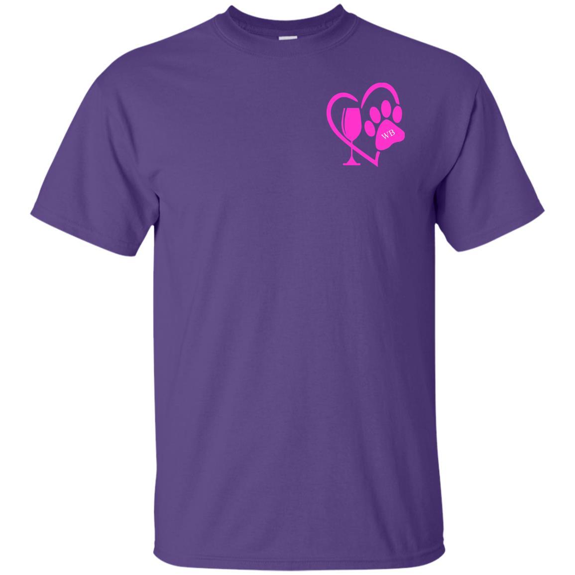 T-Shirts Purple / S WineyBitches.co "K9 Confetti" Ultra Cotton T-Shirt Duel Print WineyBitchesCo