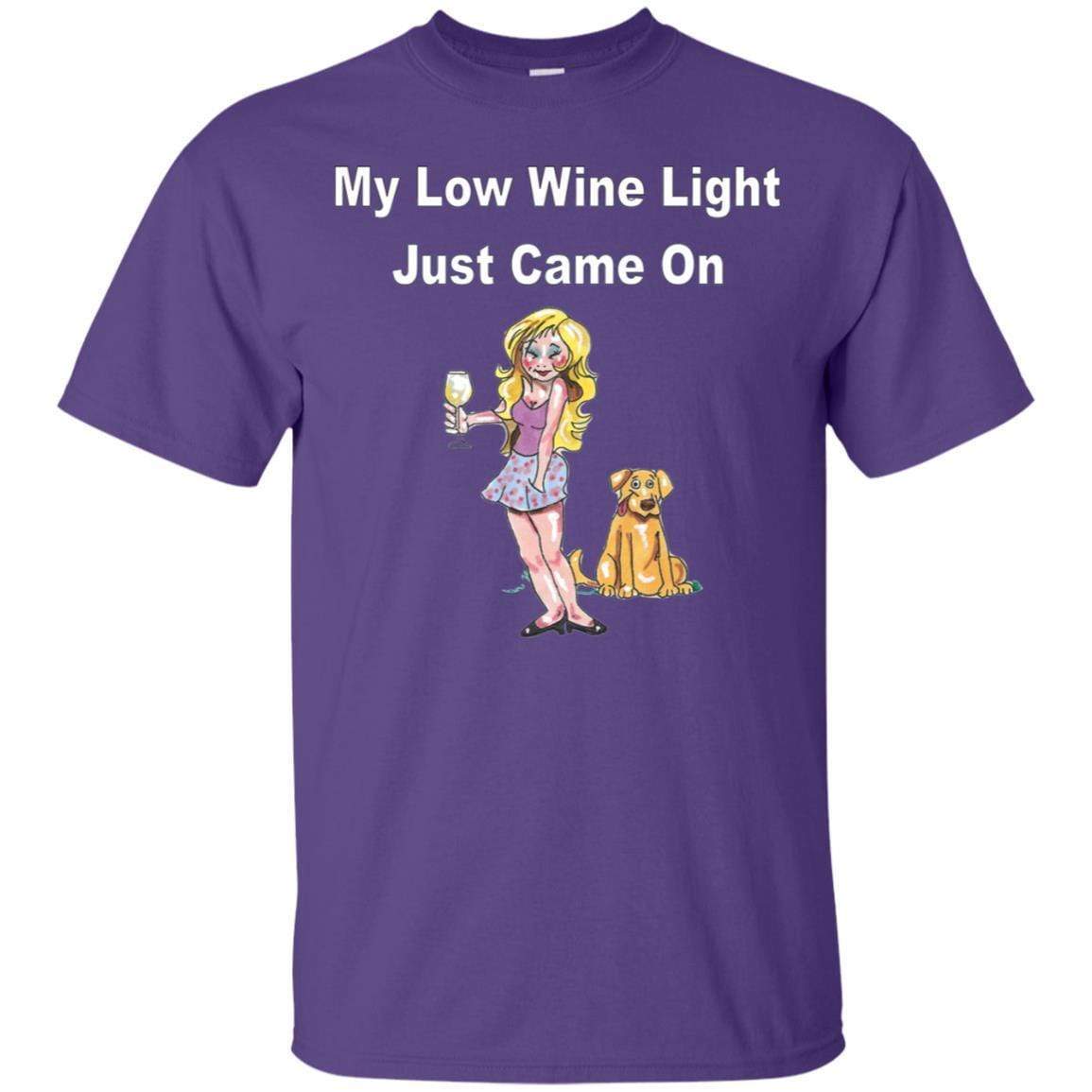 T-Shirts Purple / S WineyBitches.co 'Low Wine Light" Ultra Cotton Unisex T-Shirt WineyBitchesCo