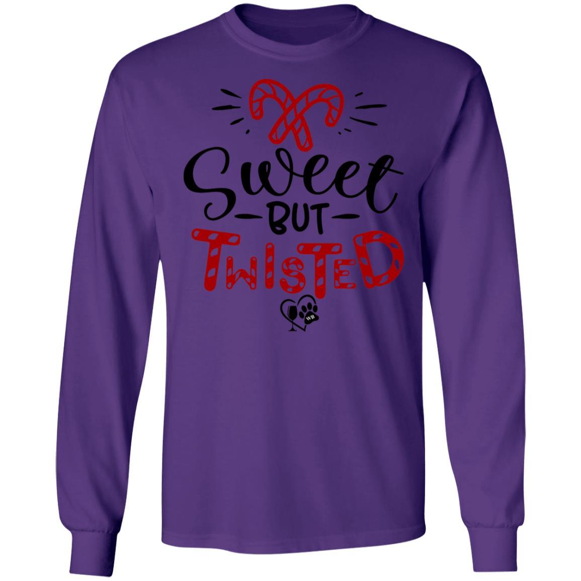 T-Shirts Purple / S WineyBitches.Co "Sweet But Twisted" LS Ultra Cotton T-Shirt WineyBitchesCo