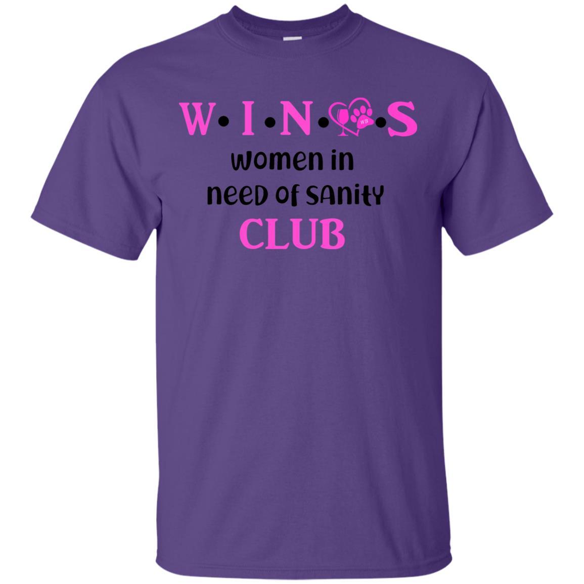 T-Shirts Purple / S WineyBitches.Co WINOS Club Ultra Cotton T-Shirt (Pink Lettering) WineyBitchesCo