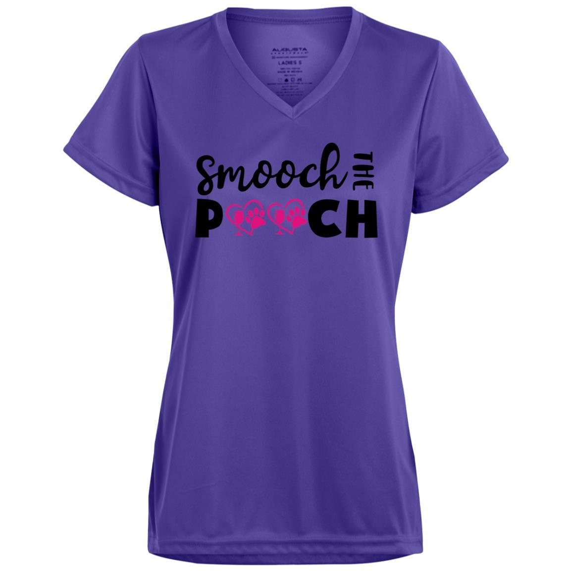 T-Shirts Purple / X-Small Winey Bitches Co "Smooch The Pooch" Ladies' Wicking T-Shirt WineyBitchesCo