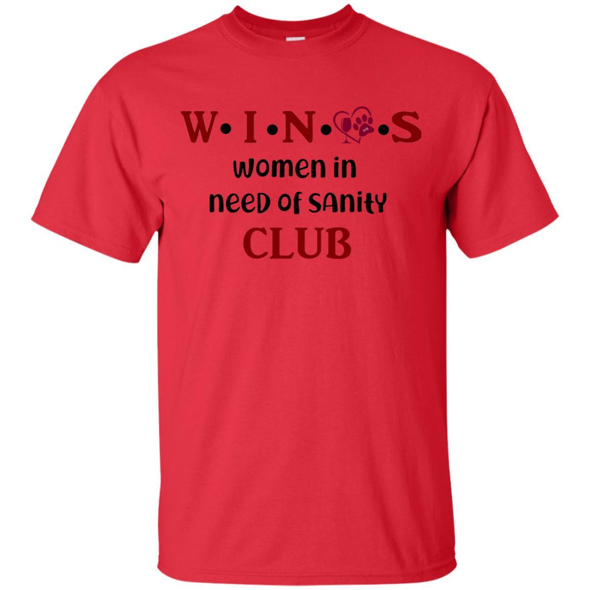 T-Shirts Red / S WineyBitches.Co WINOS Club Ultra Cotton T-Shirt (Burg Lettering) WineyBitchesCo
