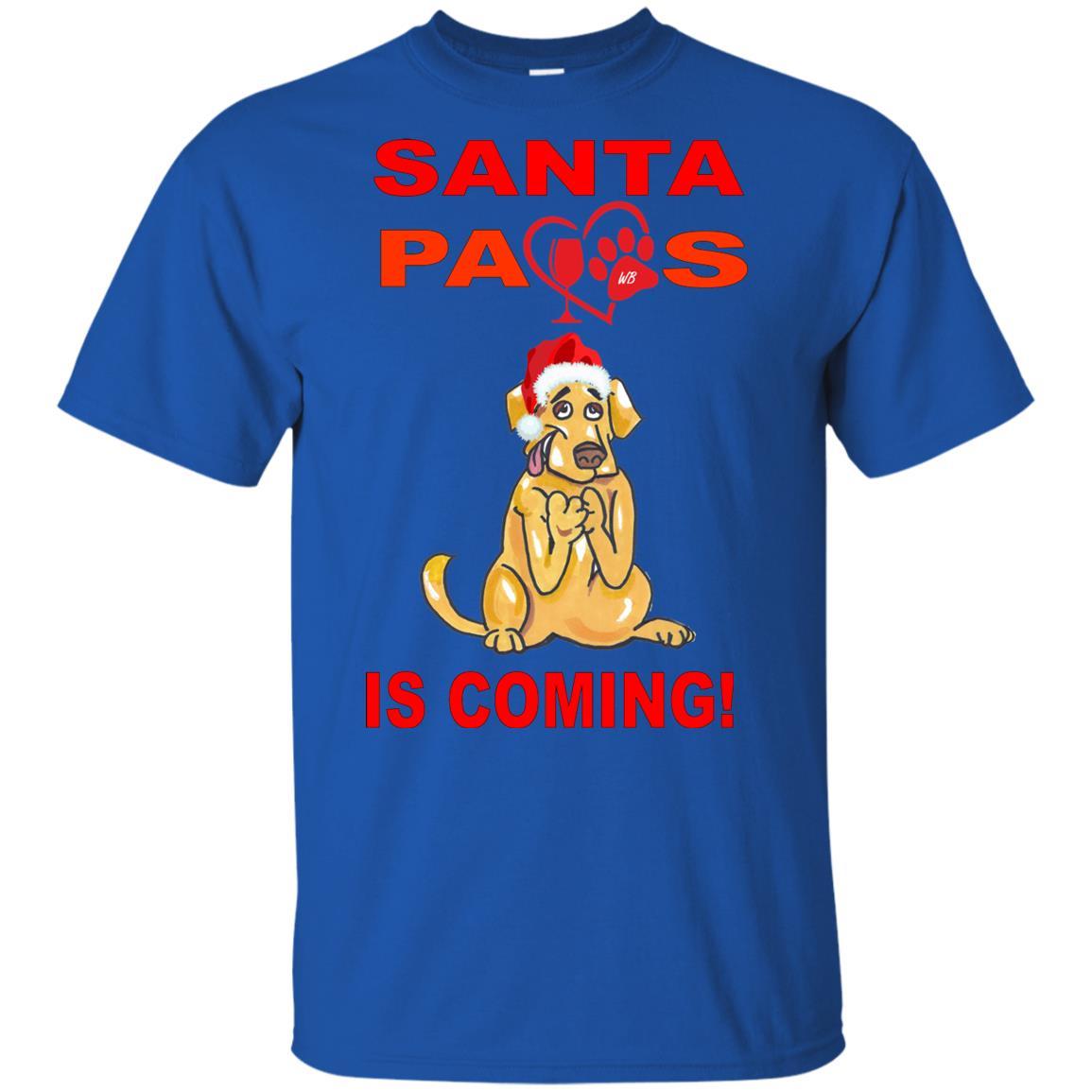 T-Shirts Royal / YXS WineyBitches.co Santa Paws Is Coming Youth Ultra Cotton T-Shirt WineyBitchesCo