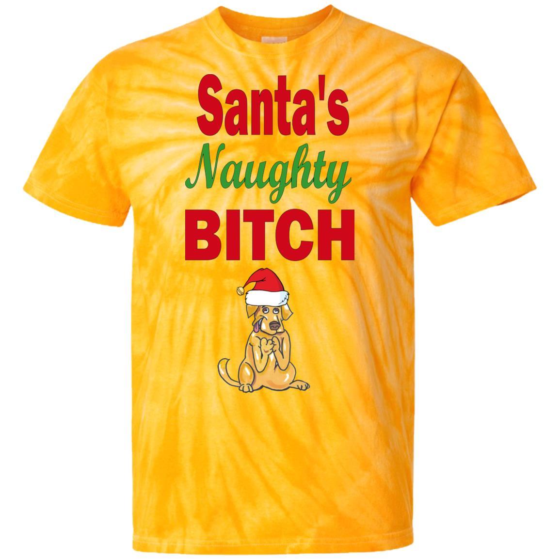 T-Shirts SpiderGold / S WineyBitches.co Santa's Naughty Bitch-Jazzy Tie Dye T-Shirt WineyBitchesCo
