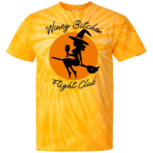 T-Shirts SpiderGold / S WineyBitches.Co "Winey Bitches Flight Club" 100% Cotton Tie Dye T-Shirt WineyBitchesCo