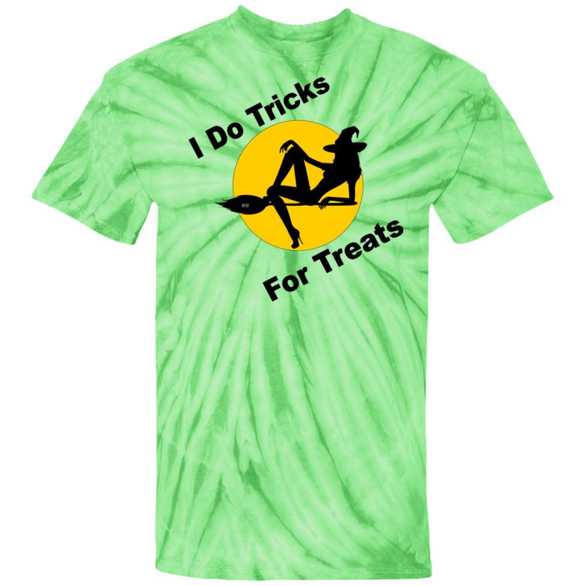 T-Shirts SpiderLime / S WineyBitches.Co "I Do Tricks For Treats" 100% Cotton Tie Dye T-Shirt WineyBitchesCo