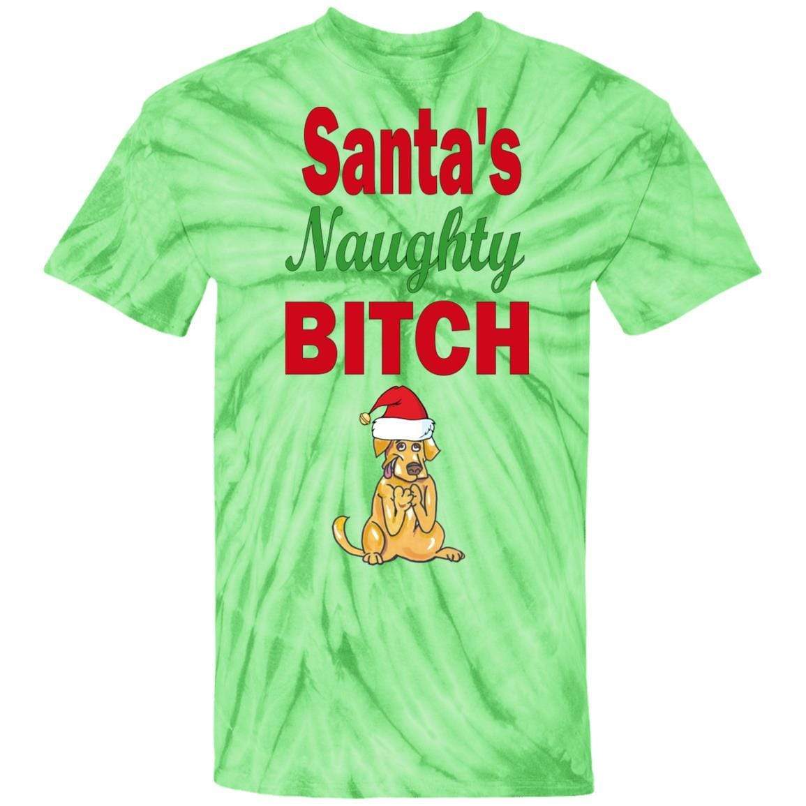 T-Shirts SpiderLime / S WineyBitches.co Santa's Naughty Bitch-Jazzy Tie Dye T-Shirt WineyBitchesCo