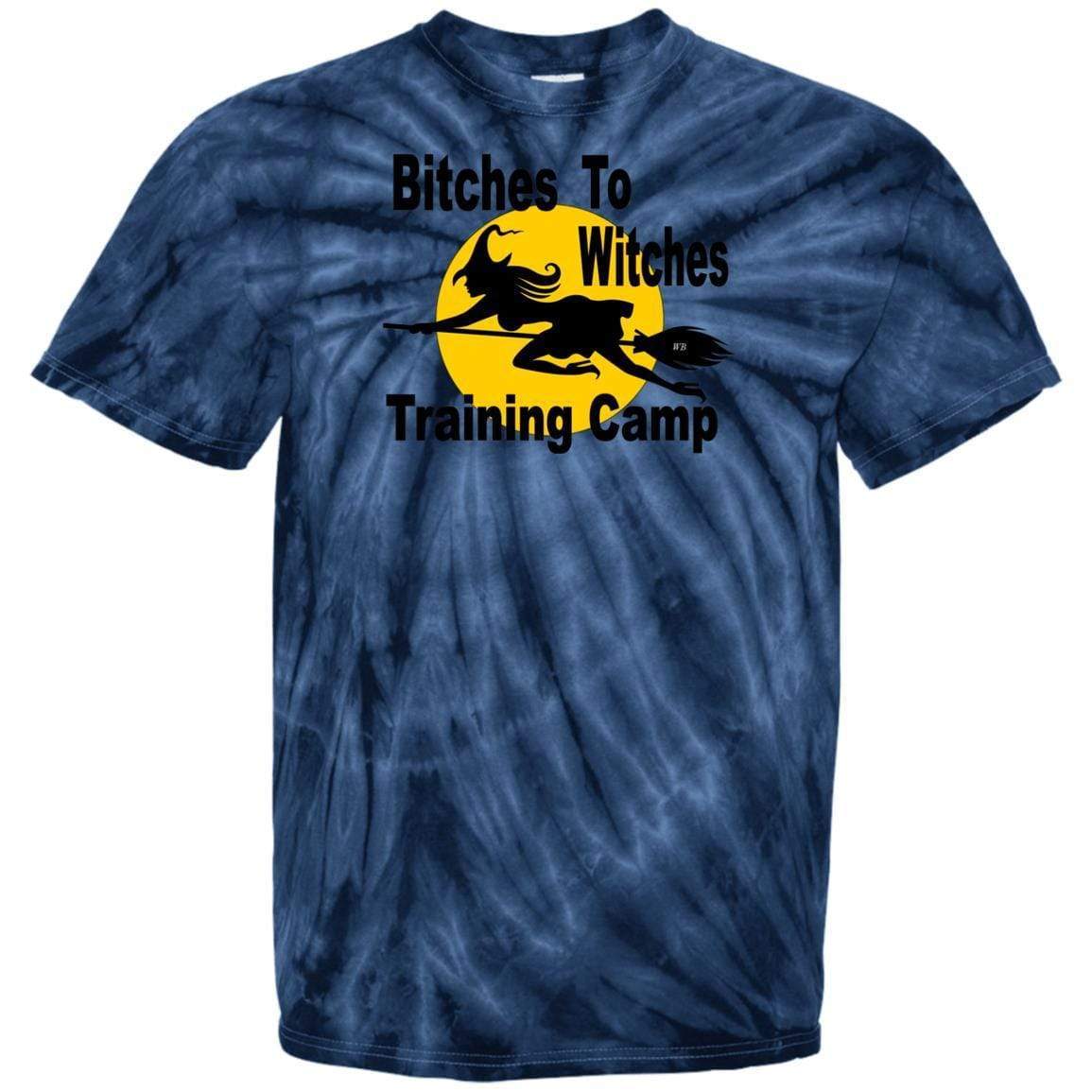 T-Shirts SpiderNavy / S WineyBitches.Co "Bitches To Witches Training Camp" - 100% Cotton Tie Dye T-Shirt WineyBitchesCo